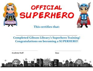 Superhero Certificate
